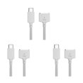 thumbnail image 1 of 3X PD 140W 3 Cable de Carga Rápida Magnético Línea Convertidora de Aleación de Zinc para /Pro A2442/2485/2681,, 1 of 4