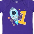 thumbnail image 4 of Inktastic Rocket Spaceship Happy First Birthday Boys or Girls Baby Bodysuit, 4 of 5
