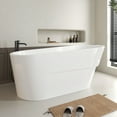 thumbnail image 6 of Vanity Art 67" x 31" Acrylic Freestanding Bathtub Contemporary Soaking Tub with Overflow and Pop-Up Drain, VA6521, 6 of 8