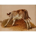 thumbnail image 3 of Jacques-Raymond Brascassat 18x14 Black Modern Framed Museum Art Print Titled - Young Veal, 3 of 5