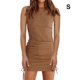 thumbnail image 4 of Minnieouse Faldas casuales Vestido estético Traje de verano Artesanía Accesorios de dama Ropa de mujer al aire libre de larga duración Vestidos Caqui S, 4 of 6