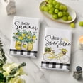 thumbnail image 3 of SM-XLHN Hello Sunshine Bike Lemons Summer Kitchen Towels Dish Towels, 18x26 Inch Farmhouse Summer Decoration Hand Towels Set of 2, 3 of 6