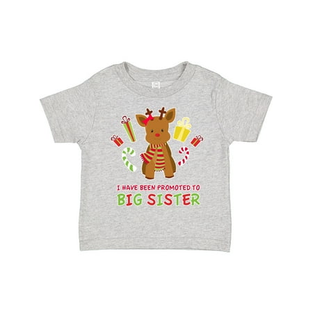 

Inktastic Promoted to Sister with Christmas Reindeer Gift Toddler Boy Girl T-Shirt