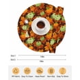 thumbnail image 6 of 15 Inch Round Placemats Set of 6, Sage Green Pumpkin Fall Non Slip Heat Insulation PP Table Mats, Thanksgiving Maple Leaves Autumn Washable Place Mats for Kitchen Dining Party Table Decor, 6 of 7