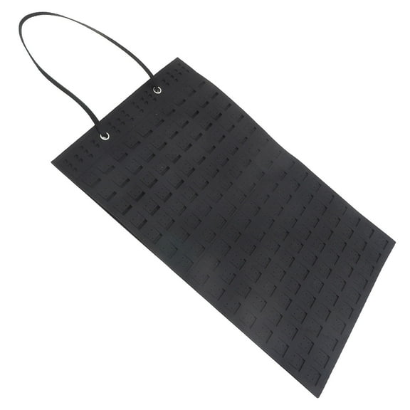 Hemoton  Hanging Jewelry Organizer Earring Storage Rack Vendors Selling Black