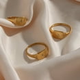 thumbnail image 5 of Womens Stainless Steel Geometric Zircon Ring Vintage Electroplated Simple Band Jewelry Fashion Accessory Gleam, 5 of 6