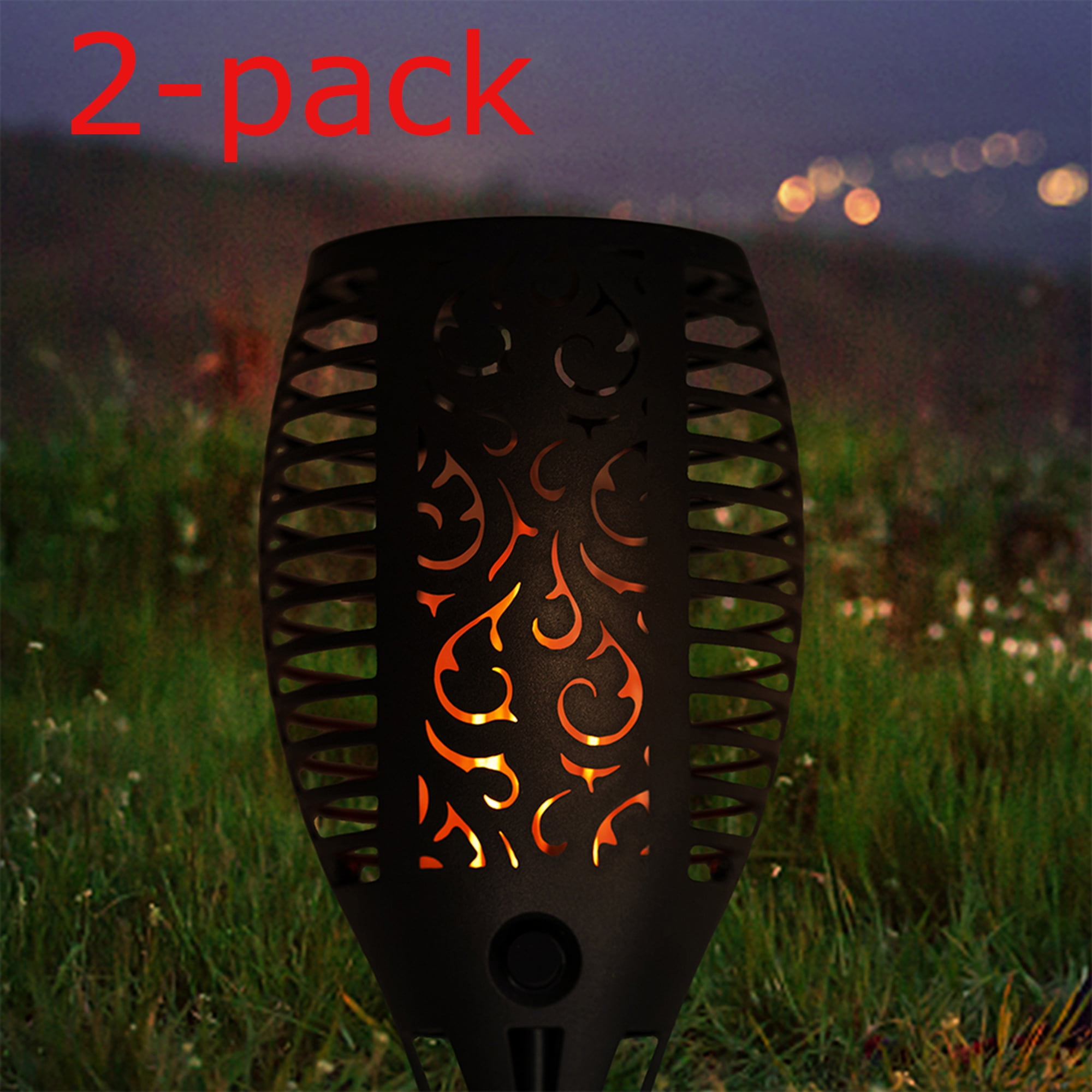 Solar LED Flame Lamp Waterproof Romantic Flicker Effect Torch Light for