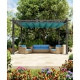 thumbnail image 2 of EastVita 10x13 Ft Aluminum Pergola,Outdoor Pergola with Adjustable Canopy,Reinforced Metal Frame for Backyard,Garden,Deck,Blue, 2 of 8