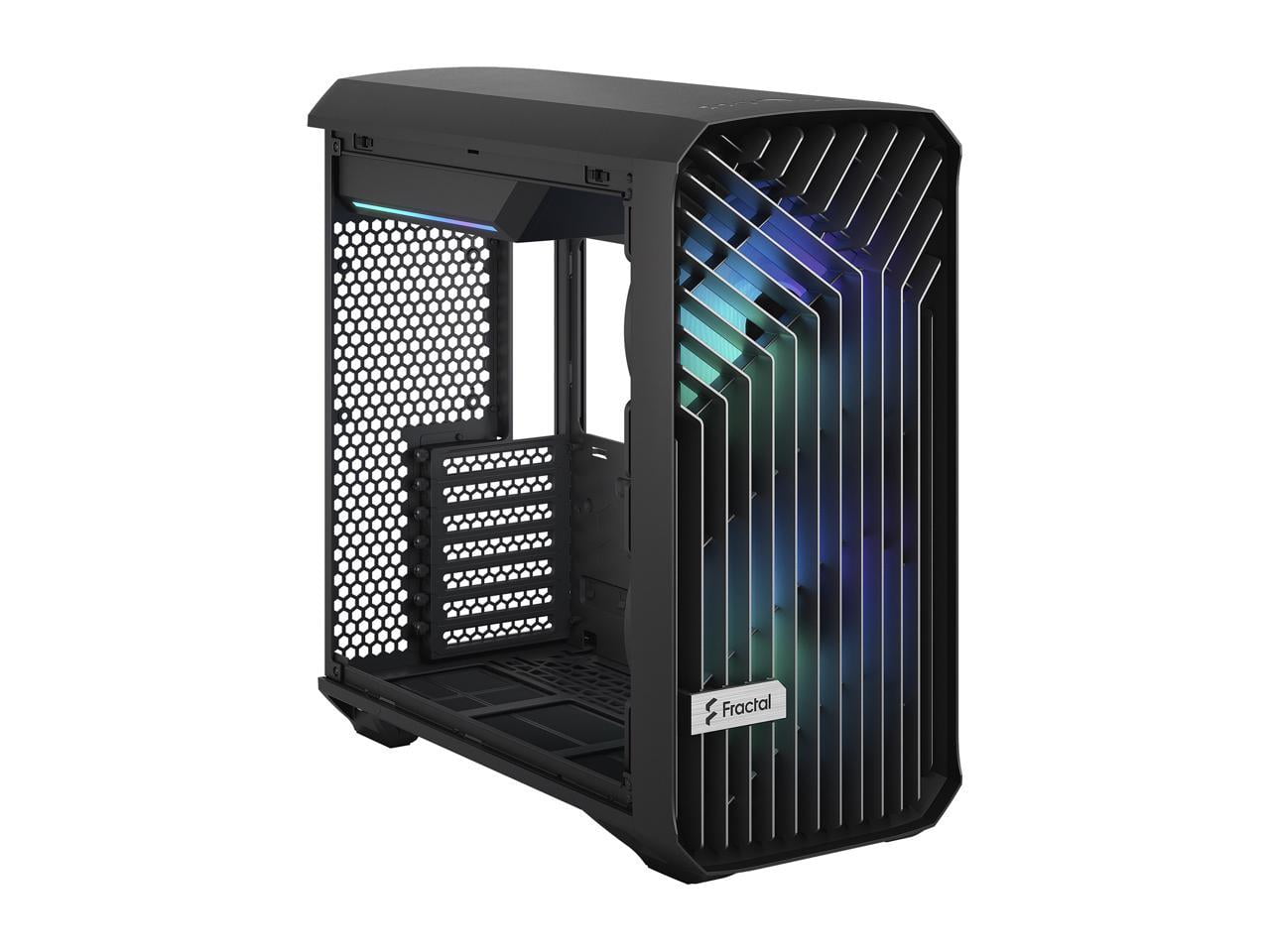  Fractal Design Torrent Compact RGB Black - Light Tint Tempered  Glass Side Panels - Open Grille for Maximum air Intake - Two 180mm RGB PWM  Fans Included - Type C 