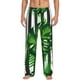 thumbnail image 1 of Fotbe Palm Greenery Pantalones de Pijama para Hombre, Pantalones de Dormir, Pantalones de Casa con Cintura Ajustable y Bolsillos-Small, 1 of 6