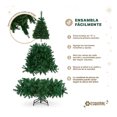 thumbnail image 3 of Arbol de Navidad Pino Navideño Frondoso Esquimal Verde, 1.50m 600 Ramas, 3 of 6