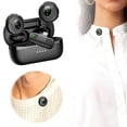 thumbnail image 2 of Klonfd Wireless Lapel Microphone With DSP Noise Reduction For Two Way Listening Lapel Microphone With Microphones And Two Microphone Holes For Audio Recording Digital Display Button, 2 of 6