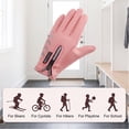 thumbnail image 5 of Gustave Kids Winter Warm Gloves Fleece Lined Non-Slip Gloves Cold Weather Outdoor Snow Cycling Gloves with Zipper for Girls Boys, 5 of 9