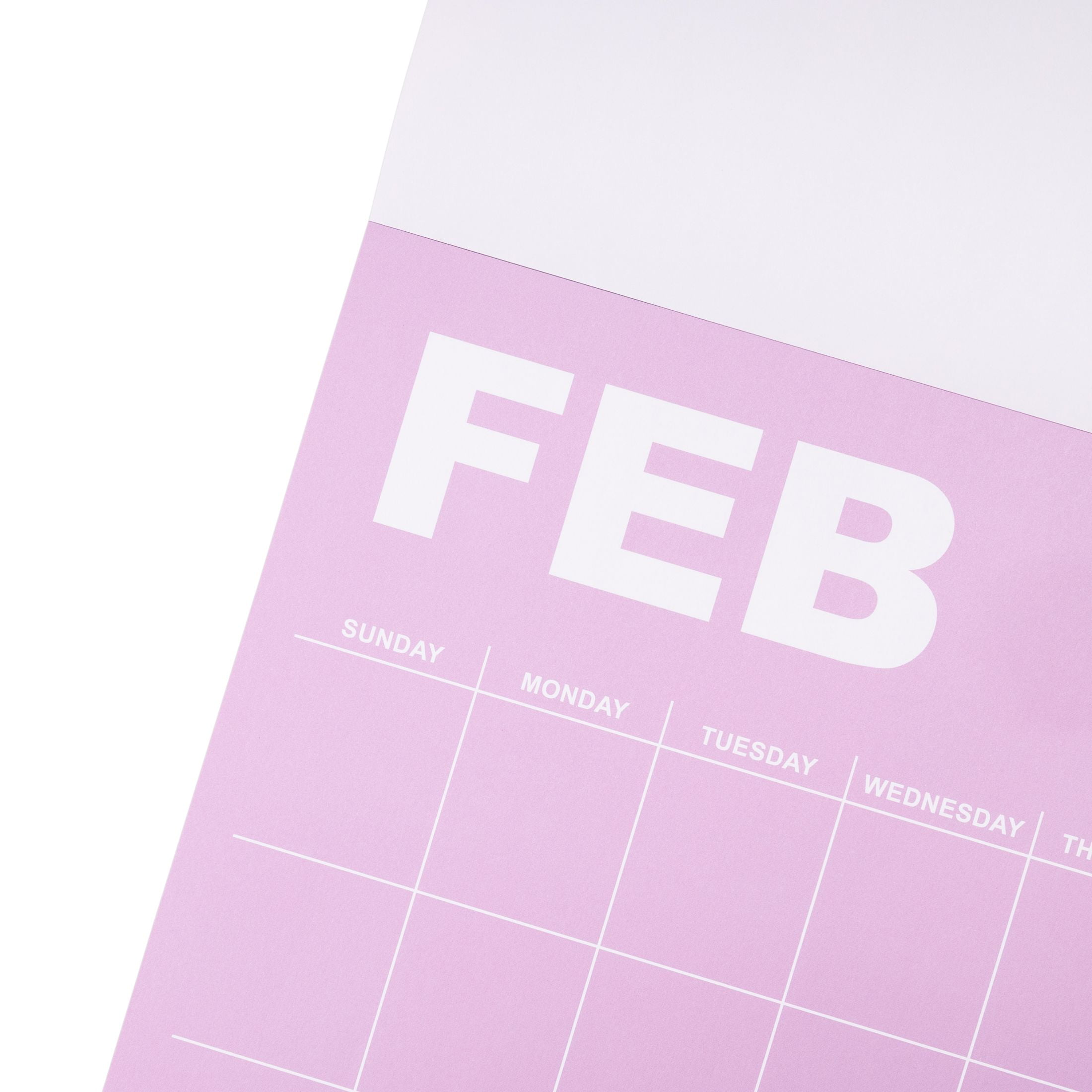 Pen & Gear Monthly Large (15" x 19") Rainbow Undated Calendar