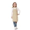 thumbnail image 1 of TOPTIE Kids Aprons with Pocket & Adjustable Strap, Child Chef Bib Apron for Kitchen Cooking Baking Painting-Khaki-L, 1 of 8