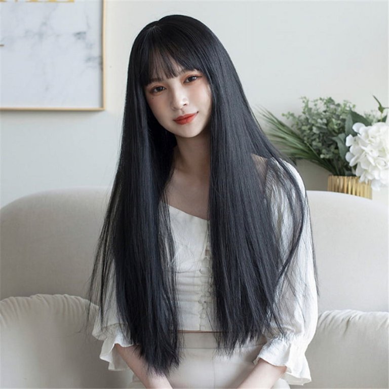 Stylish Bangs Black Hair