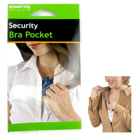 Bra Pocket Travel Safe Hide Valuables Under Clothing Secret Pocket Pouch (Best Way To Hide Valuables)