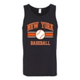 thumbnail image 2 of Wild Bobby City of New York Baseball Fantasy Fan Sports Men's Tank Top, Black, Small, 2 of 6
