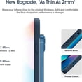 thumbnail image 5 of Liquid Silicone Case for iPhone 13 Mini (5.4''), [Scratch-Resistant, Anti-Fingerprint, Shockproof] Protective Slim Phone Case, 4-Layer Cover with Microfiber Lining, Silky-Soft Touch, Navy Blue, 5 of 14