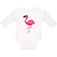 thumbnail image 3 of Inktastic Pink Flamingo Boys or Girls Long Sleeve Baby Bodysuit, 3 of 5