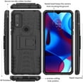 thumbnail image 4 of Moto G Pure Case, Moto G Pure Phone Case with HD Screen Protector, FYBTO for Shockproof Silicone Protective with Kickstand Hard Phone Cover for Moto G Pure (Black), 4 of 6