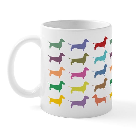 CafePress - Dachshunds, Dachshunds, Dachs Mug - 11 oz Ceramic Mug - Novelty Coffee Tea Cup