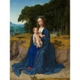 thumbnail image 2 of Gerard David 12x14 Black Ornate Wood Framed Double Matted Museum Art Print Titled: The Rest on the Flight into Egypt (ca. 1512-15), 2 of 5
