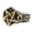 Gold, variant on Mens Celtic Wiccan Pagan Pentagram Star Ring Stainless Steel Size 7-13-8-Silver