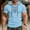 Sky Blue, variant on Men's Renaissance Vintage T Shirts Short Sleeve Lace up Hooded Shirts for Medieval Pirate Viking Costume Beach Tops White