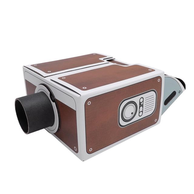 Proyector DIY Smartphone Proyector 8X Ampliación De Imagen Cartón Cine En Casa Caja De Cine Proyector Para Teléfonos Móviles