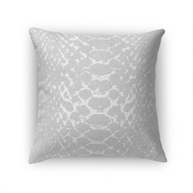 Snake Print Grey Accent Pillow by Kavka Designs