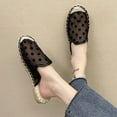 thumbnail image 4 of CBGELRT Slipps Shoes for Women Indoor Walking Casual Shoe WoMen's Rope Flat Fashion Casual Large Mesh Polka Dot Roman Sandalsbeige Asian Size 42, 4 of 4