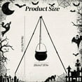 thumbnail image 3 of Tripod Jar-Halloween Decorations-Halloween Decor Outdoor Large Cauldron On Tripod Outdoor Decorations with Green Light Black Plastic Bowl Candy Bucket for Halloween Indoor Porch Outdoor, 3 of 5