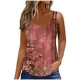 thumbnail image 4 of Lindreshi Tank Tops for Women 2024 Loose Fit 2024 Women's Spring and Summer New Tank Eyelet Embroidery Scoop Neck Fashion Print Casual Fashion Top Blouse, 4 of 7