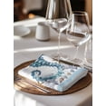 thumbnail image 6 of Coastal Seahorse Cloth Napkins Set of 4 Reusable Dinner Napkins, Nautical Starfish Shell Seaweed Anchor Cocktail Napkin Washable Table Napkins for Wedding/Holiday Party/Baby Shower 20"x20", 6 of 7