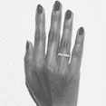 thumbnail image 5 of 925 Silver Round Diamond Eternity Band Ring, 5 of 5