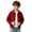 Red, variant on SERTGUTR Boys Waffle Knit Jacket Turn Down Collar Full Zipper Long Sleeve Pocket Design Solid Color Casual Top Everyday School Fall Winter Coat