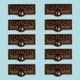 thumbnail image 2 of 10 Switch Plate Tags GARDEN Name Signs Labels Cast Brass Traditional Engraved Wall Light Switch Cover Labels | Renovators Supply, 2 of 2