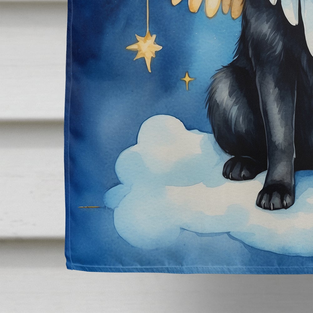 Caroline's Treasures DAC7071CHF Schipperke My Angel House Flag Large Porch Sleeve Pole Decorative Outside Yard Banner Artwork Wall Hanging, Polyester, House Size, Multicolor