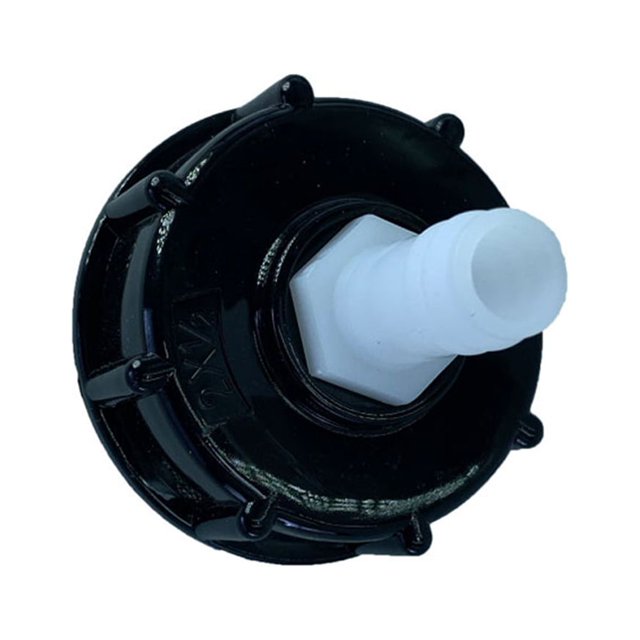 Riwesomey Adaptador de manguera de contenedor IBC barriles domésticos S60x6 hilo convertidor de cobre de plástico accesorios de conector de Type3 NO3