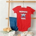 thumbnail image 4 of USA American Patriotic Papa Smurf Bodysuit Jumper Boys Infant Baby Brisco Brands 6M, 4 of 6