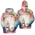thumbnail image 3 of Happy Birthday to British Shorthair Kitten Party Balloons Cake All Over Print 3D Hoodie Unisex Merch Hoodies Cat Lover Kitten Owner Gifts - 00027, 3 of 6