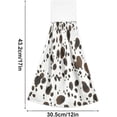thumbnail image 3 of SKYSONIC Animal Print Skins Dalmatians Hanging Hand Towels with Hanging Loop, Hand Towels Soft Thick Dish Cloth Hand Towels for Kitchen Bathroom, with Hanging Loop, 12"x17", 3 of 6