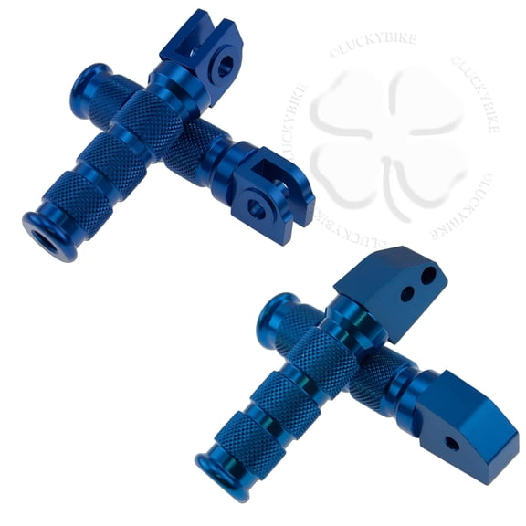 Front Rear Sport Foot Peg Set Blue For Honda CBR 600 04-19 Kit Rider Passenger