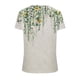 thumbnail image 4 of Puntoco 2024, tops a la moda de verano para mujer, moda de verano para mujer, top Sexy con estampado de pliegues regulares para mujer, top de manga corta con cuello redondo y botones, 4 of 5