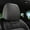 Gray, variant on Black Premium Cloth Headrest Cover for Car, Truck, SUV, Auto Fit