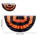 thumbnail image 3 of Bandera de jardín estampada a rayas festoneadas de Halloween | Banner de abanico de poliéster con encabezado de lona y ojales | Decoración colgante interior y exterior | 70.8x35.4 pulgadas, 3 of 6