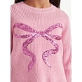 thumbnail image 3 of Justice Girls Sequin Bow Sweater, Sizes XS - XLP, 3 of 6