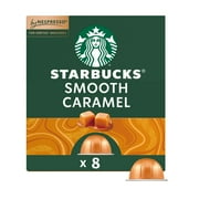 Starbucks By Nespresso Vertuo Line, Smooth Caramel, Flavored Roast Nespresso Pods, 8 Count