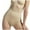 Beige, variant on POIUYTR Women’s Plus Size Shaper High Cut Panties - Full Coverage Underwear, Light Tummy Control Compression for Daily Wear S-4XL